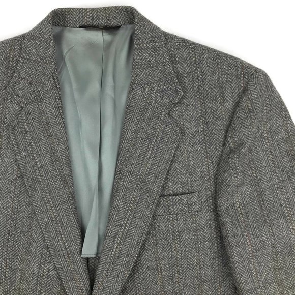 Vintage Haggar Gray Tweed Blazer Sport Coat Sz 40R - Picture 7 of 14